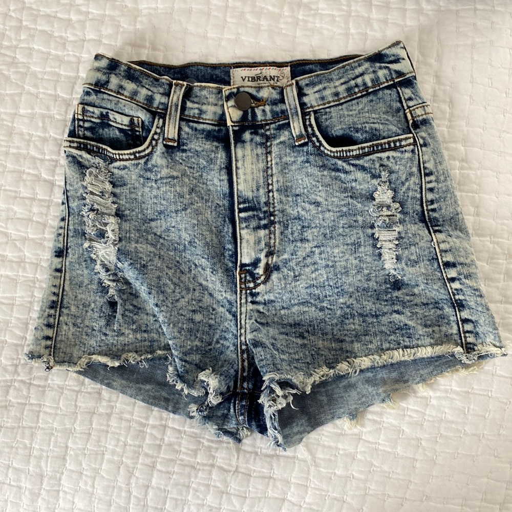 Soft short high waisted shorts - lightly worn